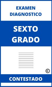 Examen Diagnostio Sexto Grado